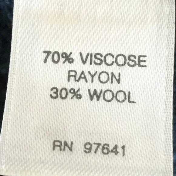 PureJill Wool Blend Button Blue Cardigan m - Picture 6 of 9